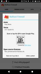 Zabezpečenie Androidu Noroot Firewall 5