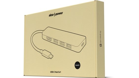 Dokovací stanice AlzaPower USB-C Dock Station 5v1
