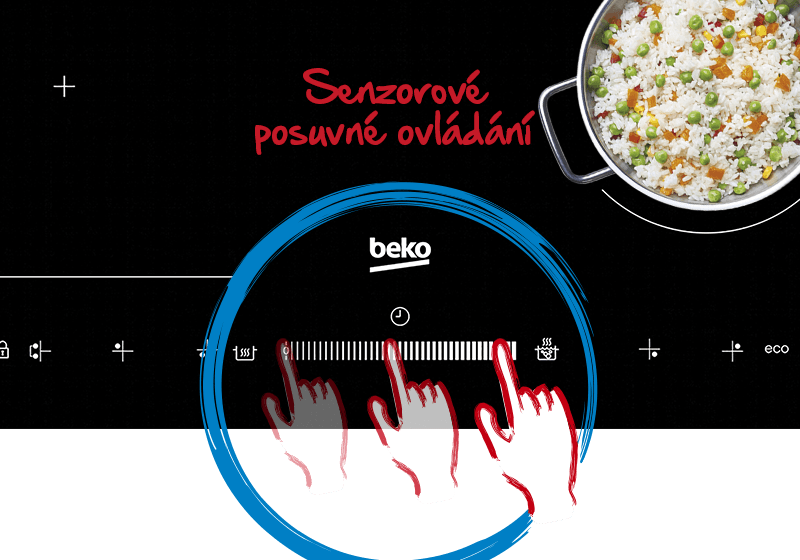 Dotyková volba programů Dotyková volba programů