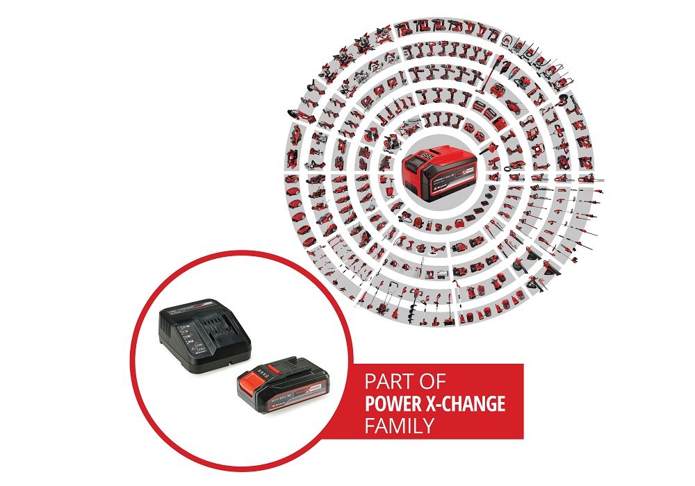 Nabíjačka a náhradná batéria Einhell Starter-Kit Power-X-Change 18 V/2,5 Ah