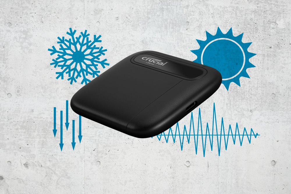 Externý disk Crucial Portable SSD X6 Prenosný hard disk Crucial Portable SSD X6