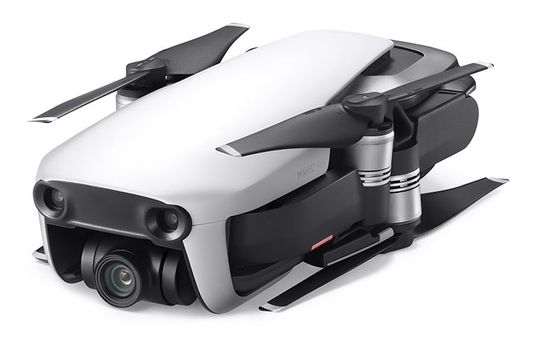Zložený DJI Mavic Air Onyx Alpine White DJI Mavic Air Onyx Alpine White