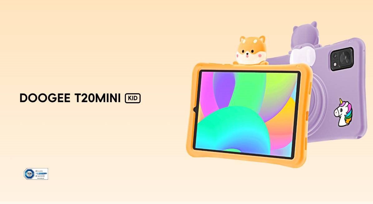 Tablet Doogee T20 mini KID 4/128 GB, žlté vyhotovenie
