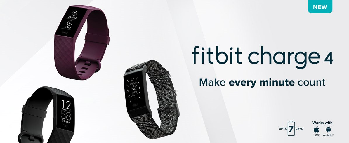 Fitbit Charge 4 (NFC) – Black/Black 