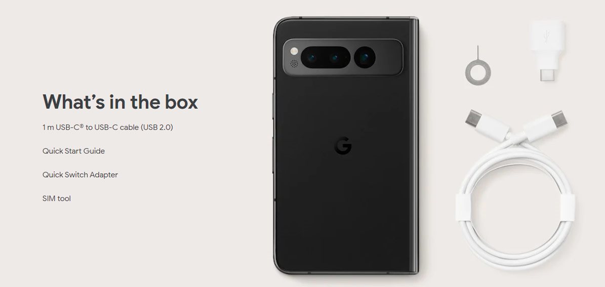 Ohybný mobilný telefón Google Pixel Fold 
