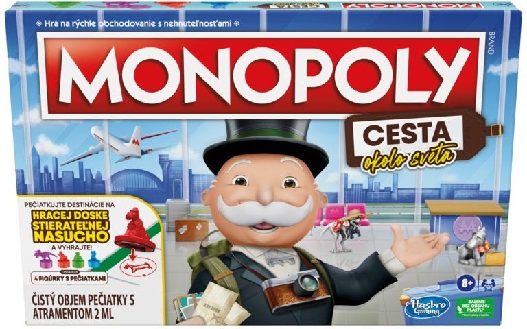 Dosková hra Monopoly Cesta okolo sveta SK verzia