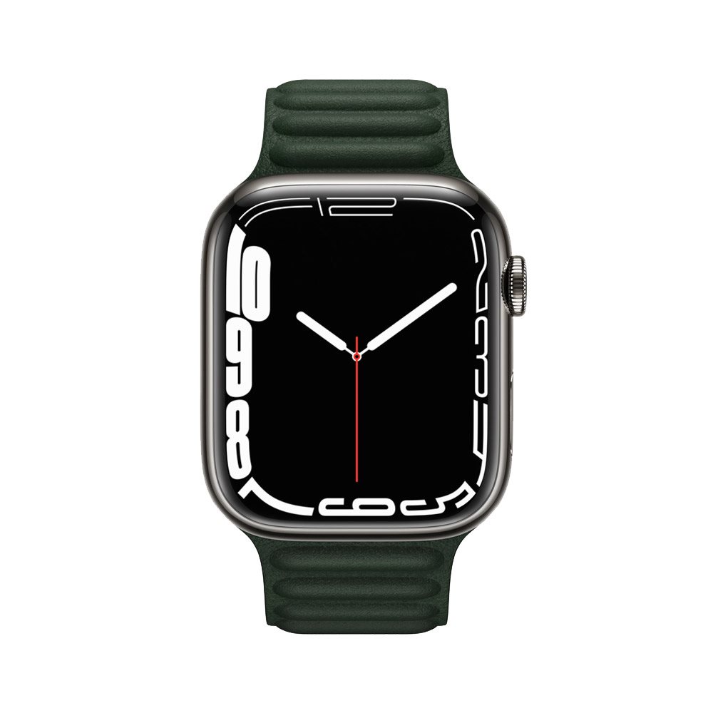 Smart hodinky Apple Watch Series 7 41mm Zelený hliník s listovo zeleným športovým remienkom