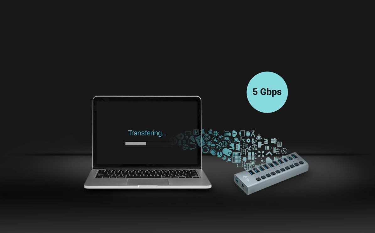 USB HUB i-tec USB 3.0 Charging 10 port