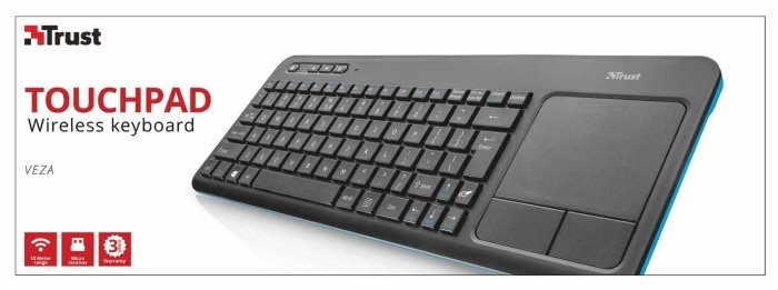 Trust Veza Wireless Touchpad Keyboard CZ+SK Trust Veza Wireless Touchpad Keyboard CZ + SK
