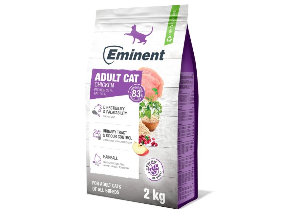 Granule pre mačky Eminent Cat Adult - Chicken 2 kg