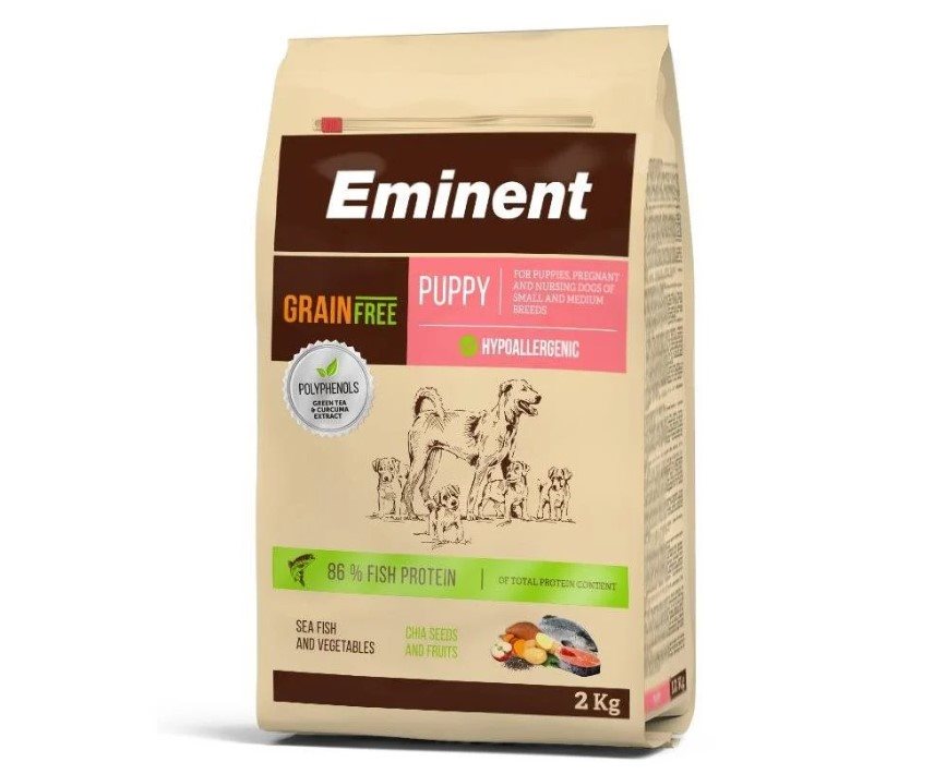 Granule pre šteňatá Eminent Grain Free Puppy 2 kg pre stredne veľké plemená s nízkou a normálnou aktivitou
