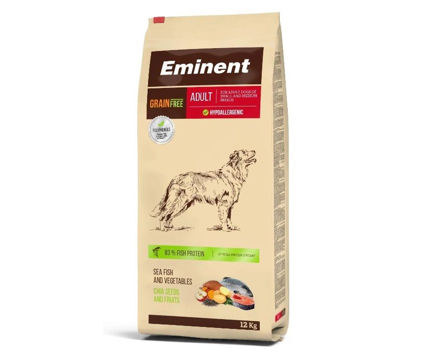 Granule pre psov Eminent Grain Free Adult 12 kg pre stredne veľké plemená s nízkou a normálnou aktivitou