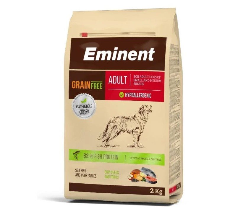 Granule pre psov Eminent Grain Free Adult 2 kg pre stredne veľké plemená s nízkou a normálnou aktivitou