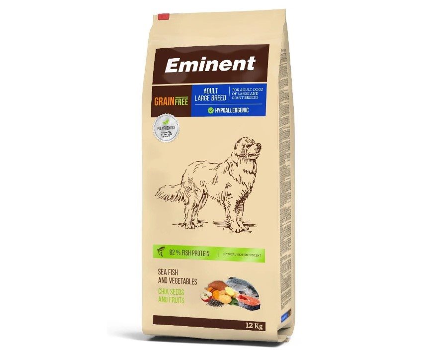 Granule pre psov Eminent Grain Free Adult Large Breed 12 kg pre veľké plemená s nízkou a normálnou aktivitou
