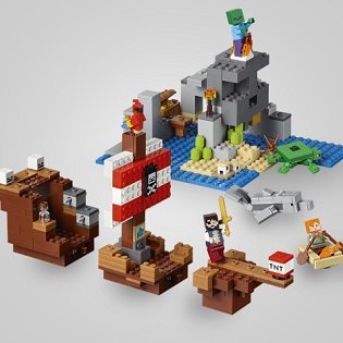 minecraft pirate ship lego