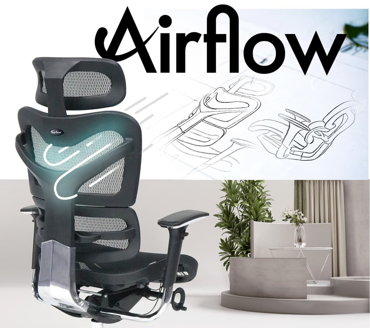 Kancelárska stolička Mosh Airflow 702
