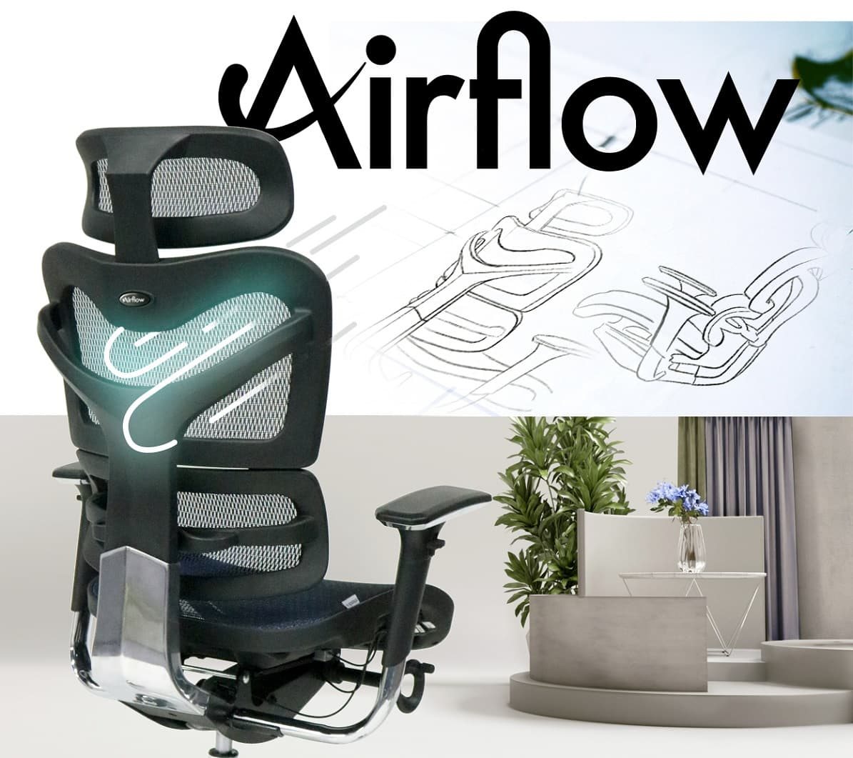 Kancelárska stolička Mosh Airflow 702