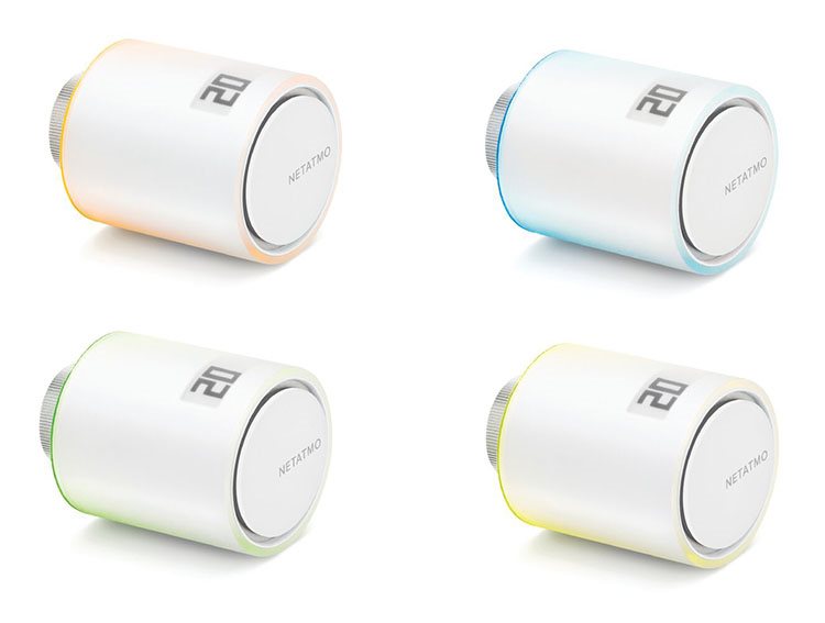 Podsvietenie Netatmo Radiator Valves