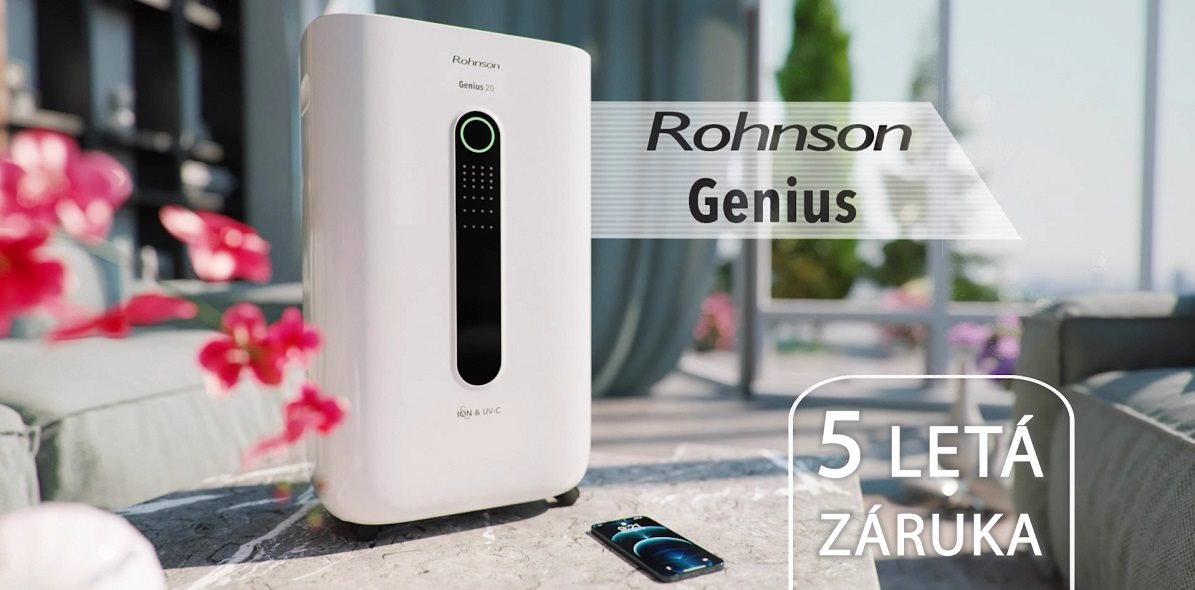 Odvlhčovač vzduchu Rohnson R-9920 Genius 20 Wi-Fi ION & UV-C