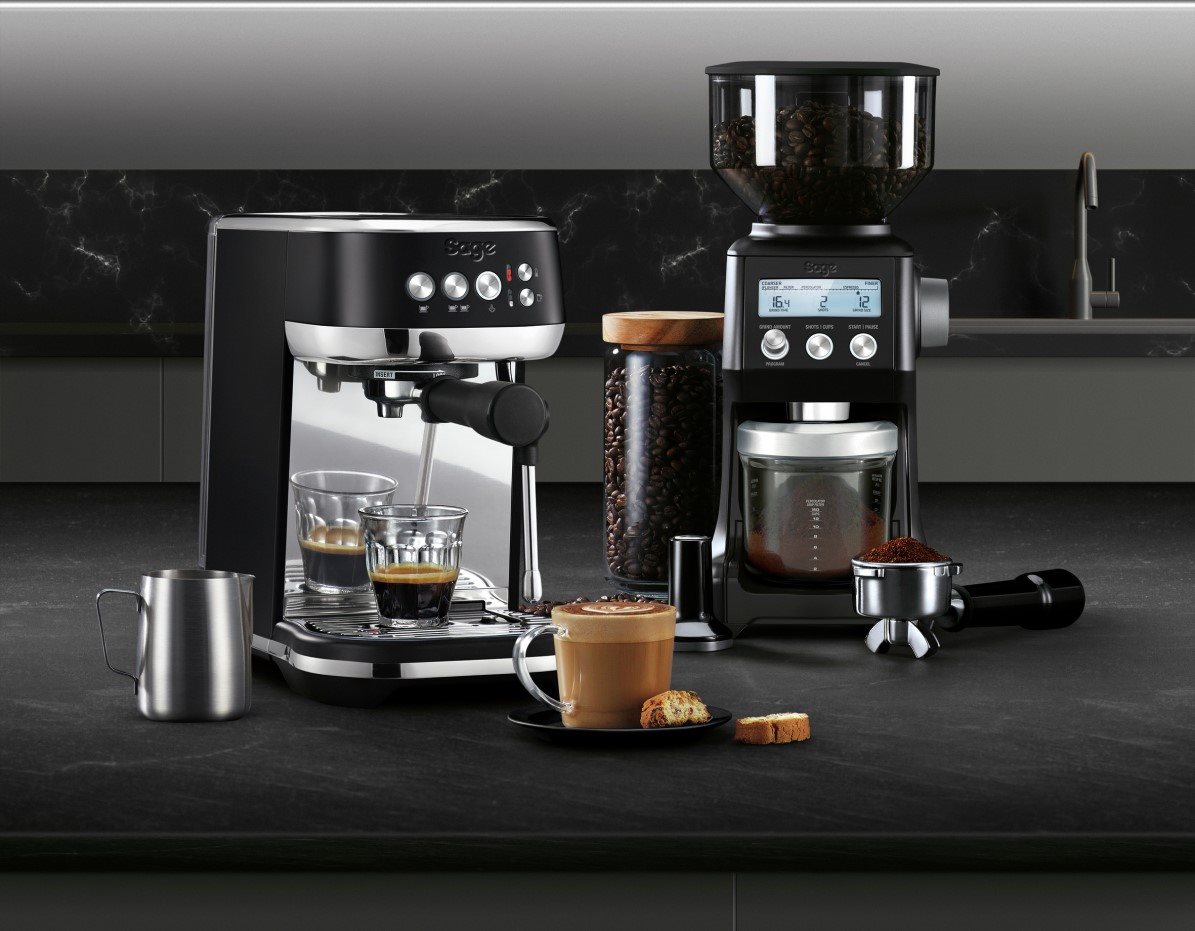 Pákový kávovar Sage SES500BTR Espresso Black Truffle SAG