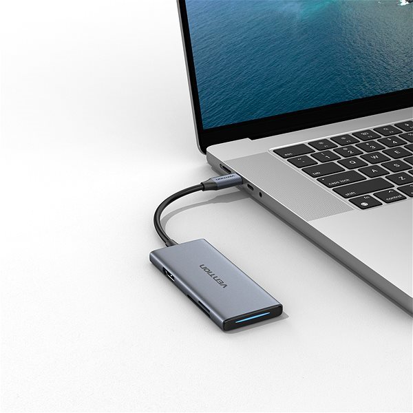 Replikátor portov Vention USB-C to HDMI/3x USB 3.0/SD/TF Docking Station Aluminum Alloy Type 0.15M Gray Replikátor portov Vention USB-C to HDMI /3x USB 3.0 / SD / TF Docking Station Aluminum Alloy Type 0.15M Gray