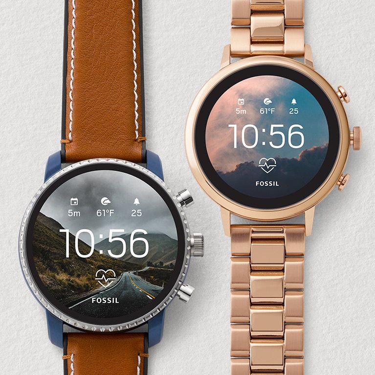 fossil explorist hr black dial