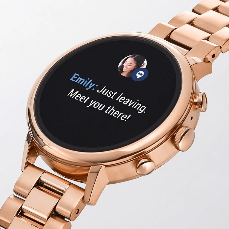 smartwatch fossil venture hr gray silicone ftw6016