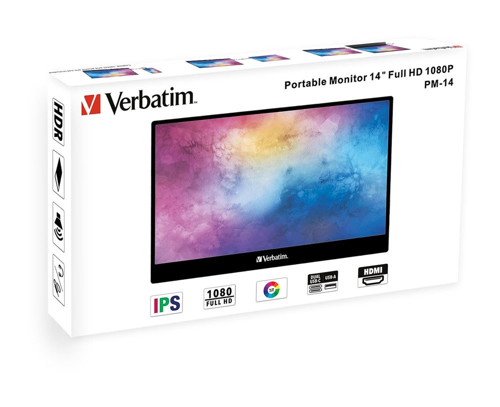 Prenosný monitor Verbatim PM-14 s Full HD rozlíšením