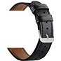 Remienok na hodinky Eternico Leather Band universal Quick Release 20mm čierny - Řemínek