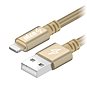 Dátový kábel AlzaPower AluCore Lightning MFi (C89) 0,5 m zlatý - Datový kabel