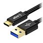 Dátový kábel AlzaPower AluCore USB-C 3.2 Gen1, 0,5 m Black - Datový kabel