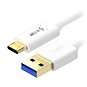 Dátový kábel AlzaPower Core USB-C 3.2 Gen1, 1 m biely - Datový kabel