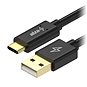 Dátový kábel AlzaPower Core Charge 2.0 USB-C 2 m čierny - Datový kabel
