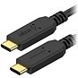 Dátový kábel AlzaPower Core USB-C / USB-C 3.2 Gen 1, 5 A, 100 W, 0,1 m čierny - Datový kabel