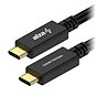 Dátový kábel AlzaPower AluCore USB-C/USB-C 3.2 Gen 2, 5 A, 100 W, 1 m čierny - Datový kabel