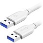 AlzaPower Core USB-A (M) to USB-A (M) 3.0, 0.5 m biely - Dátový kábel