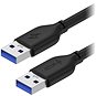 AlzaPower Core USB-A (M) to USB-A (M) 3.0, 0.5 m čierny - Dátový kábel