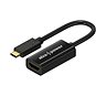 AlzaPower USB-C (M) na HDMI 2.0 4 K 60 Hz (F) 0,1 m lesklá čierna - Redukcia