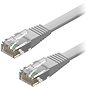 Sieťový kábel AlzaPower Patch CAT6 UTP Flat 2 m sivý - Síťový kabel