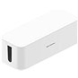 Organizér káblov AlzaPower Cable Box Basic Large biely - Organizér kabelů