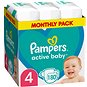 PAMPERS Active Baby veľkosť 4, Monthly Pack 180 ks - Jednorazové plienky