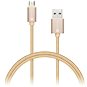 CONNECT IT Wirez Premium Metallic micro USB 1m gold - Dátový kábel