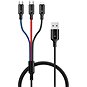 CONNECT IT Wirez 3 v 1, 1,2 m, čierny - Dátový kábel