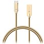 CONNECT IT Wirez Steel Knight USB-C 1m, metallic gold - Dátový kábel