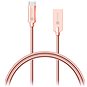 CONNECT IT Wirez Steel Knight USB-C 1m, metallic rose-gold - Dátový kábel
