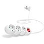 CONNECT IT predlžovací 230 V, 3 zásuvky + vypínač, 1,5 m, biely - Predlžovací kábel