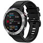 Remienok na hodinky FIXED Silicone Strap na Garmin QuickFit 22 mm čierny - Řemínek
