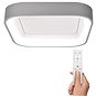 Solight LED, stropné svetlo štvorcové Treviso, 48 W, 2 880 lm, stmievacie, diaľkové ovládanie, sivé - Stropné svietidlo