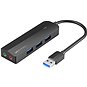 Vention 3-Port USB 3.0 Hub with Sound Card and Power Supply 1 m Black - USB hub