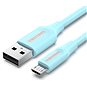 Vention USB 2.0 to Micro USB 2A Cable 1m Light Blue - Dátový kábel